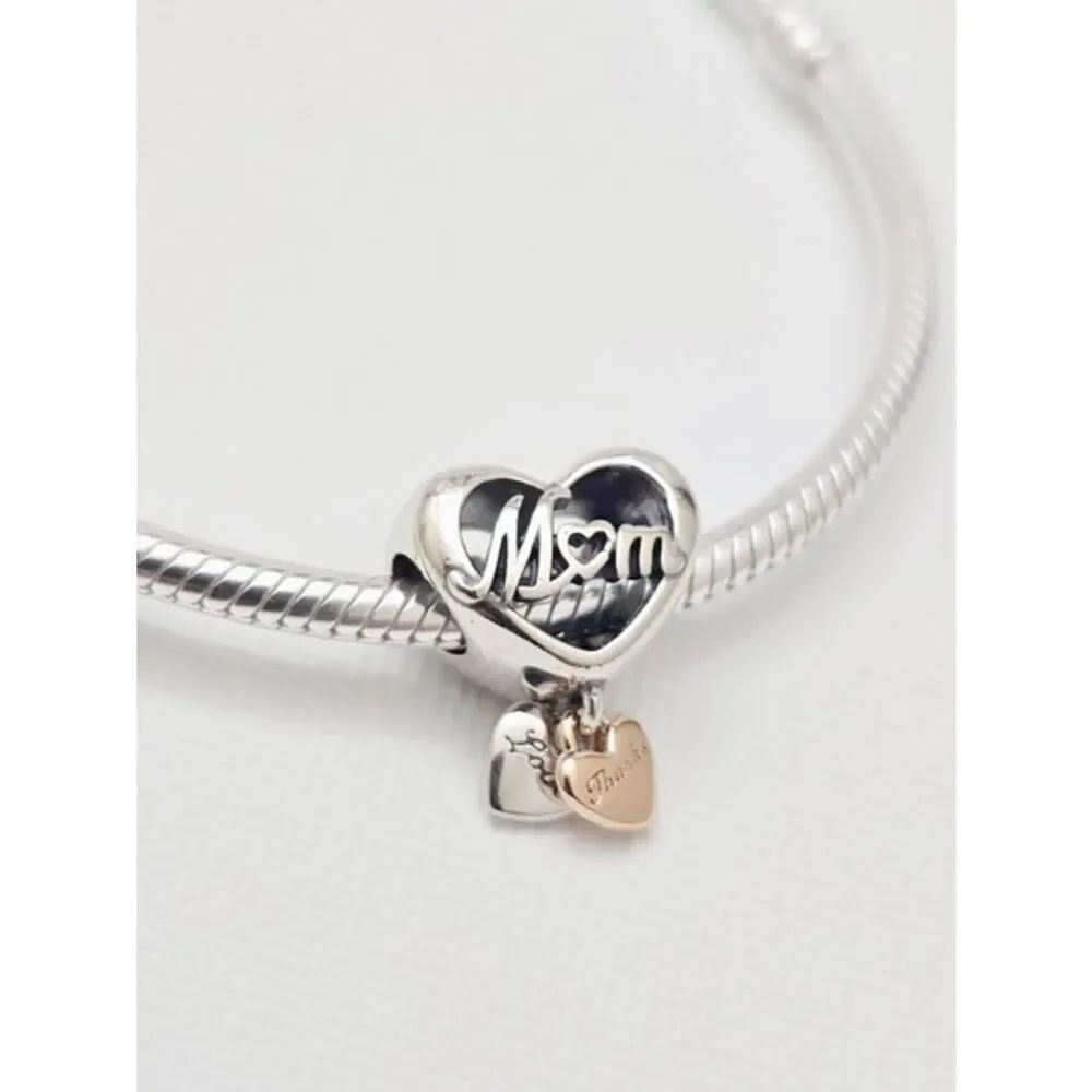 Pandora Thank You Mom Herat Charm
